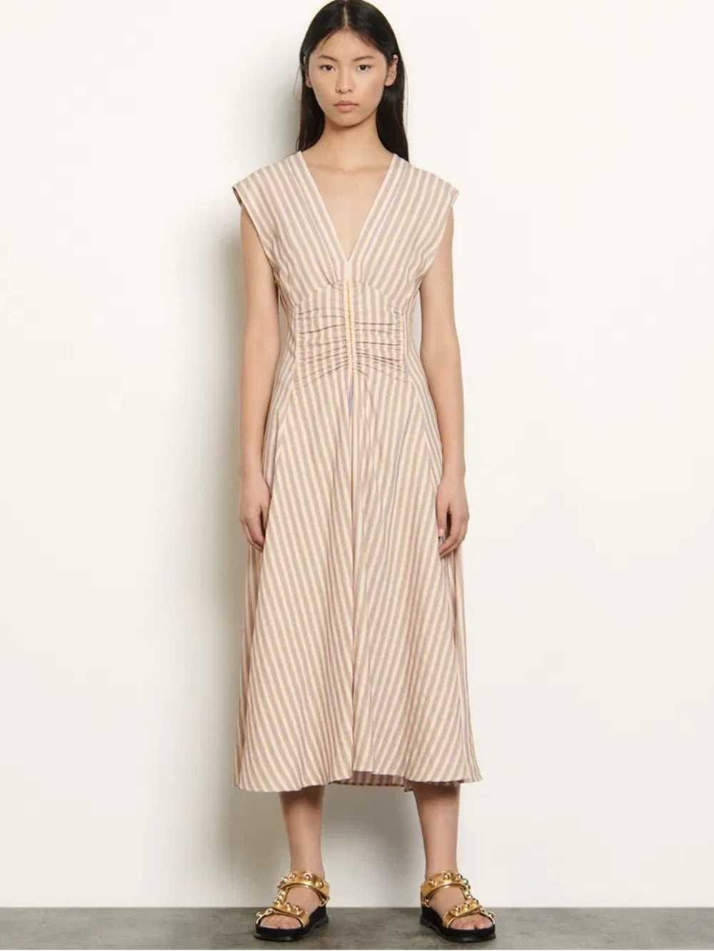 Sandro Ruched Dress